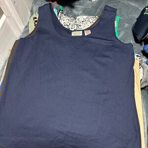 Chico's Dark Navy Scoop Neck Tank